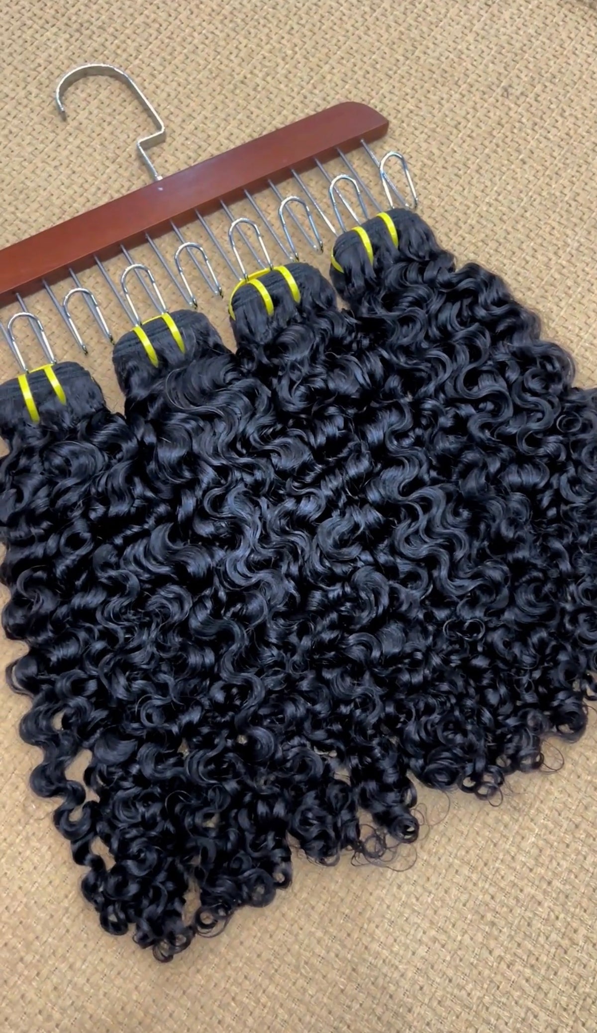 Burmese curly half wigs