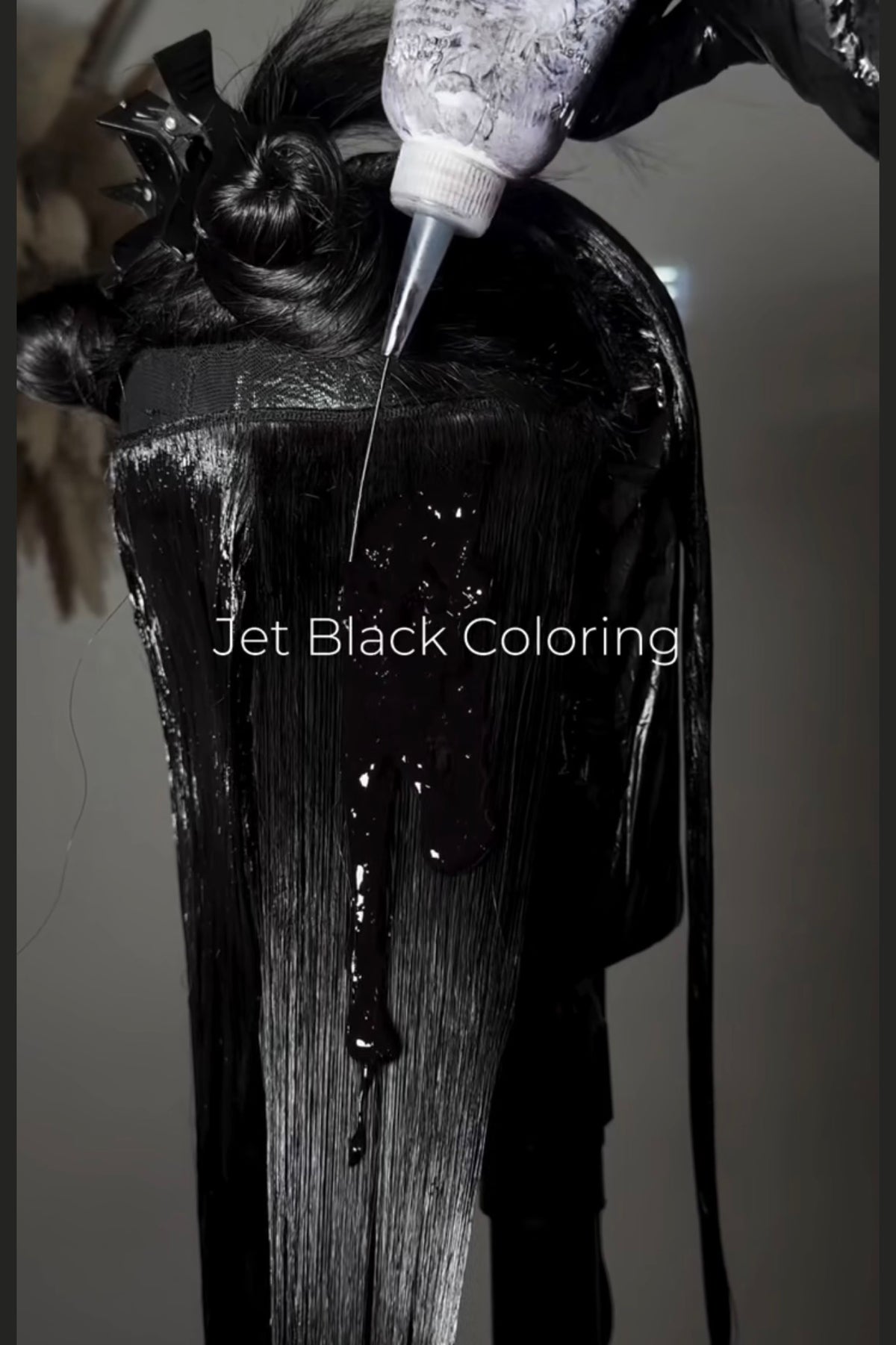 All Black Dye on Bundles/wigs/ Closure/Frontal