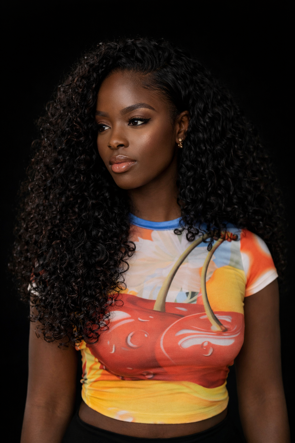 Burmese curly half wigs